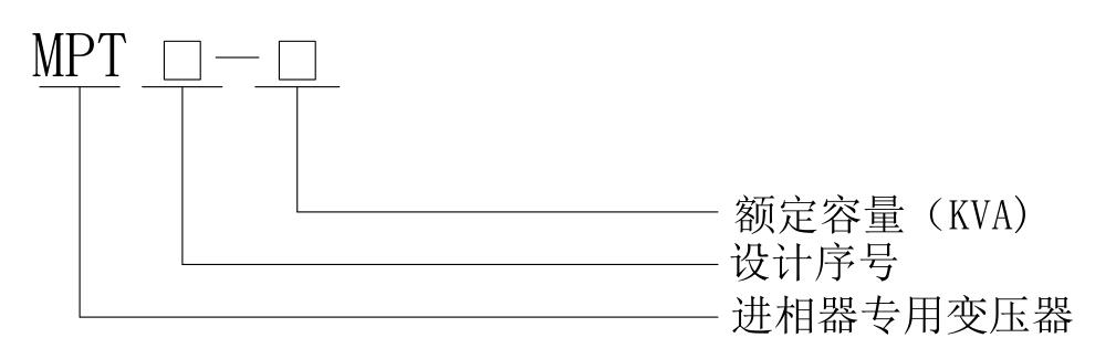 MPT系列进相器大电流变压器型号含义